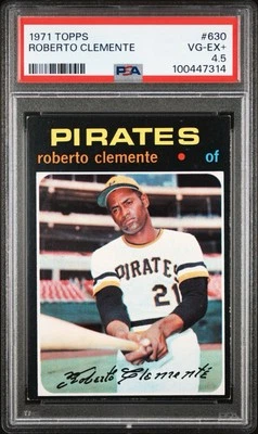 1971 Topps Roberto Clemente #630 PSA 4.5. VG-EX+ New PSA Label - Image 1 of 2