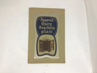 Catalogue appareil photo Goerz Anschutz pliant de debut 1900 - Photo 1/3