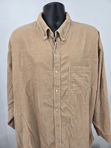 Steve & Barry Cordhemd 3XL Beige Langarm Tasche Button-Down Herren XXXL - Bild 1 von 15