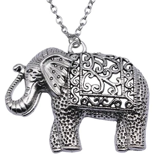 Elephant Necklace Miss Western Necklaces for Women Retro Pendant - Picture 1 of 11