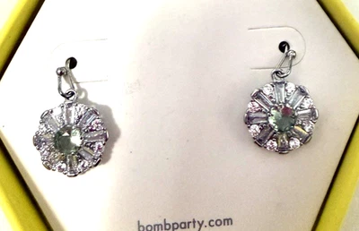 Morganite Ice Crystal, Lab Created Light Grey Topaz, Rhodlum Plating New RBP3995 - Image 1 of 4