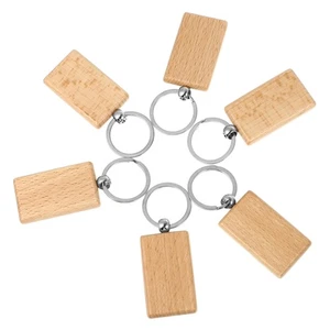 6 PIEZAS HÁGALO USTED MISMO Llavero Colgantes Creativo Hágalo Usted Mismo Llavero Decoración Madera Maciza Hágalo Usted Mismo - Imagen 1 de 10
