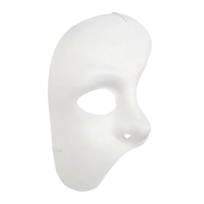 White Half Phantom Of The Opera Adult Costume Mask - Image 1 of 3