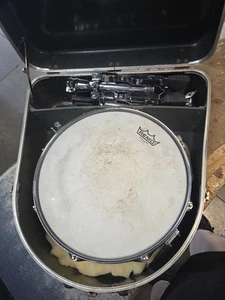 Pearl Piccolo 13" Metal 8-Lug Snare Drum Matte Black With Stand And Case - Picture 1 of 12