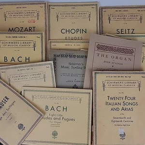Riesiges Konvolut 18 Schirmer's Bibliothek musikalischer Klassiker Vintage Taschenbücher - Bild 1 von 18