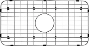 Serene Valley Sink Bottom Grid 24-1/8" × 12-5/8" – Center Drain NLW2412C - Picture 1 of 3