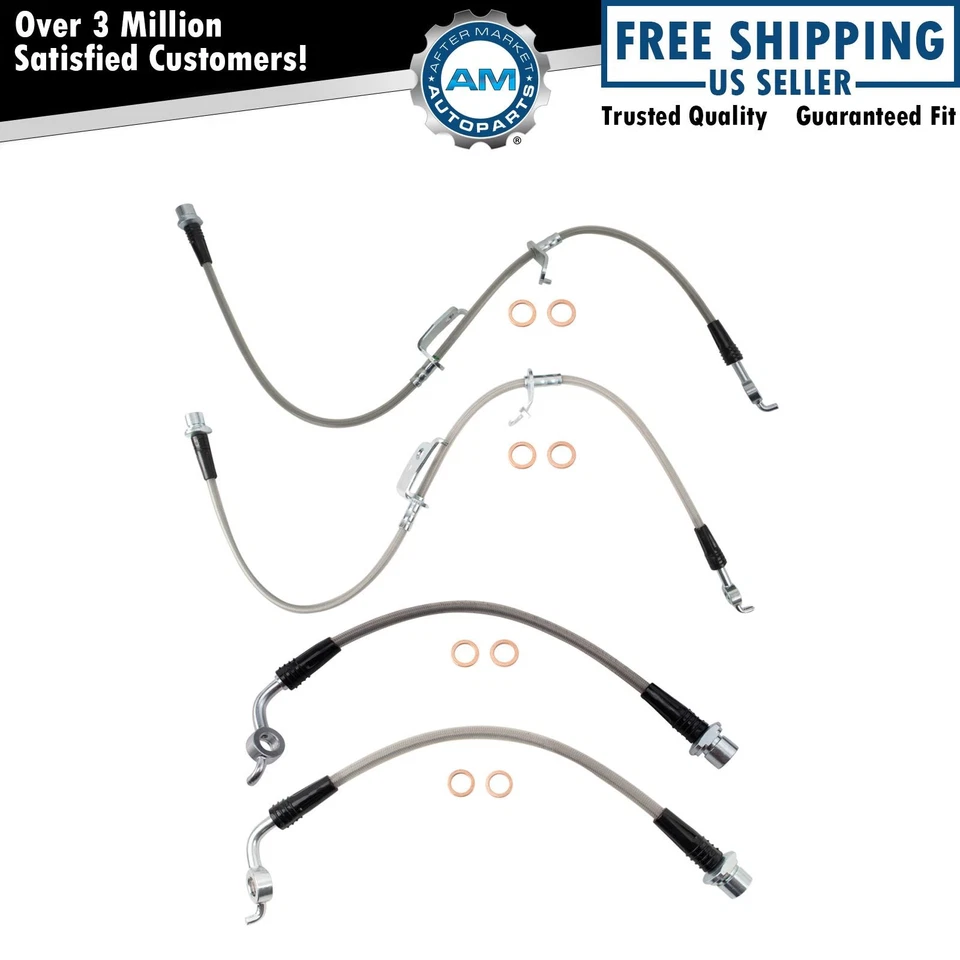 Juego de mangueras de freno delanteras y traseras Performance para Toyota RAV4 06-19 Foto 1 de 4