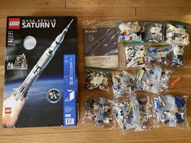 LEGO Ideas 21309 NASA 1969 Apollo Saturn V Complete With Original Box, Manual