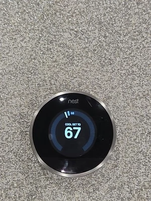 Nest 2nd Generation Learning Silver Programmable Thermostat - Image 1 of 4