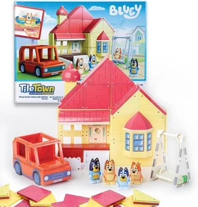 Bluey Tile Town House & Car Exclusive Set Construction Toys - Picture 1 of 7