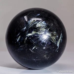 613g72mm Large Astrophyllite Sphere Fireworks Crystal Ball Flash Quartz Healing - Foto 1 di 10