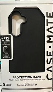 Case-Mate Protection Pack Tough Case & Screen Protector for Galaxy S24 Black NEW - Picture 1 of 1