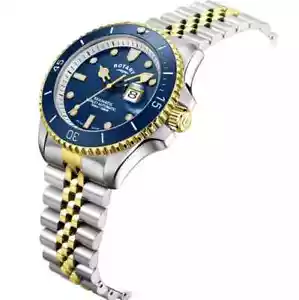 Rotary - Seamatic, Stainless Steel Men's Automatic Watch - GB05436/05 USED GOOD - Picture 1 of 10