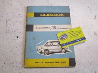 LIBRETTO USO E MANUTENZIONE AUTOBIANCHI BIANCHINA PANORAMICA - ANNO 61 -ORIGINAL - Immagine 1 di 2