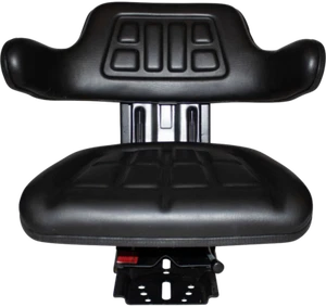 Black Trac Seats Tractor Suspension Seat Fits John Deere 5400 5410 6110 - Picture 1 of 11