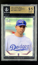 2002 UD Upper Deck Prospect Premieres #40 James Loney RC Rookie BGS 9.5 Gem Mint