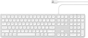 SATECHI : Aluminium Wired USB Keyboard - Silver/White - Picture 1 of 1