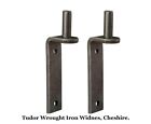 12mm Wrought Iron Gate Metal Hinges Hangers Fittings Fixtures Brackets Post New'