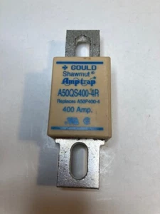 Gould Shamwut A50QS400-4R Fuse 400 Amp 500 VAC/VDC AMPTRAP NEW - Afbeelding 1 van 3