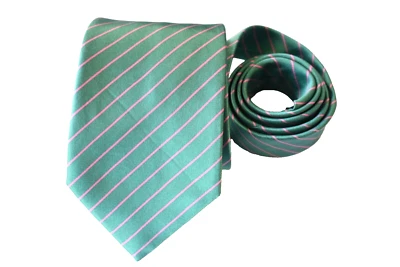 CORBATA HOMBRE ROSA VERDE/RAYAS ANCHO: 3,75" LARGO: 60" Foto 1 de 3