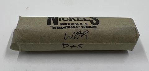 1942-1945 S & D SILVER Wartime Nickel Roll (40) WWII LOT Z 90 Cover
