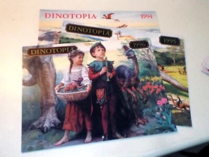 DINOTOPIA Calendars 1994 - 1995 - 1996 Open No Marks Vintage Lot of 3 - Picture 1 of 7
