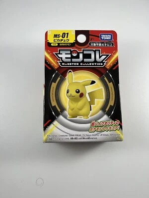 Pokemon Moncolle Pikachu Figure MS-01 Takara Tomy Japan Import NEW US Ship - Image 1 of 2