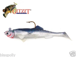 Gitzit Alose Leurre Bully En 5 " Couleur : Anchois Hecht Barsch Sandre Made IN - Photo 1/1
