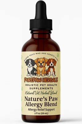 Allergy Relief for Dogs, Skin Allergies, Itching relief, Natural Blend - Image 1 of 4