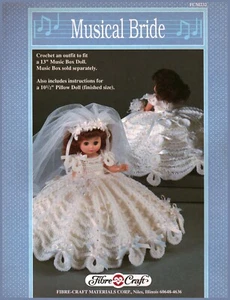 Musical Bride to Crochet Doll Clothes | Fibre Craft FCM232 - Picture 1 of 1