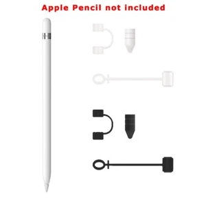 New Silicone Sleeve for Apple Pencil 1st Generation Skin Case Cover w/ Nib Cover - Picture 1 of 9