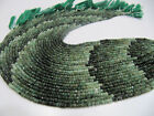 Natural Emerald Beads 5mm Rondelle Faceted 13.5 Inch Strand Precious Gemstones