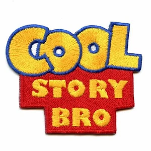 Funny Cool Story Bro Iron On Embroidered Patch - Picture 1 of 1