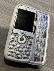LG Rumor LX260 White Sprint Cell Slider Phone Slide Cellular Untested -FREE SHIP - Picture 1 of 3