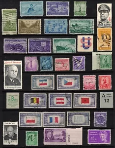 Topical Collection of 36 World War 2 Stamps and related. INC. WS12 & WS13 - Picture 1 of 1