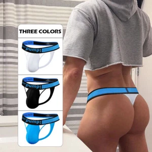 PUMP Sexy Men Model Thong Briefs Underwear Low Waist Bikini Underpants Jockstrap - Picture 1 of 30
