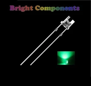 20 x grüne LED 5 mm Flat Top - ultrahell (9000 mcd) - UK-Verkäufer - Bild 1 von 1