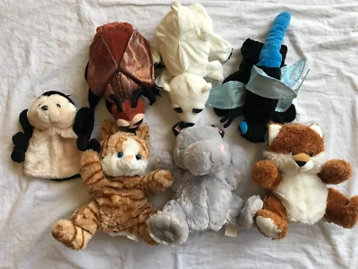 Lot of 7 Animal Hand Puppets Caltoy Kelly Toys - Image 1 of 4