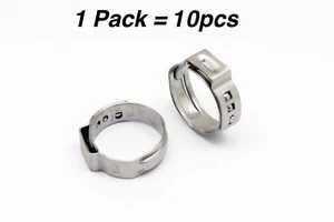 Autobahn88 Stainless EAR Crimp Clamps 16-19.2mm / 0.64-0.768" for PEX Tubing - Picture 1 of 4