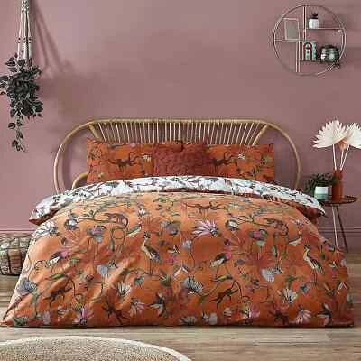 DUNELM .FURN NEW IN PACK DUNELM FURN Wildings Warm Sienna King Size Duvet Cover Set