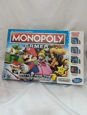 Monopoly Gamer Nintendo Mario Bros Edition Board Game Hasbro 2017 Complete - Image 1 of 4