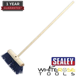 Sealey Yard Besen 13 Zoll (325 mm) steife/harte Borsten Bürste Kehren Reinigen - Bild 1 von 3