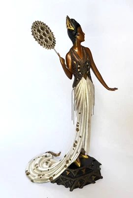 Original ERTE Limited Edition "Fedora" Solid Bronze Sculpture Signed & Numbered - Image 1 of 4