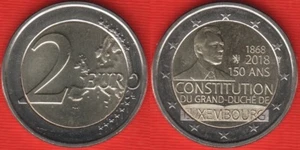 Luxembourg 2 euro 2018 "150 years since the Constitution" BiMetallic UNC - Picture 1 of 1