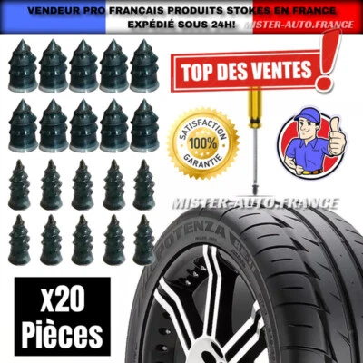 Puncture repair kit tire tubeless ✅car motorcycle auto quad tires x20 pcs - Image 1 of 4