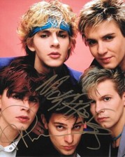 * NICK RHODES & ROGER TAYLOR * signed 8x10 photo * DURAN DURAN * COA * 2