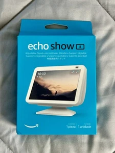 Amazon Adjustable Stand For Echo Show 8 (2nd Gen) White NIB - Picture 1 of 6
