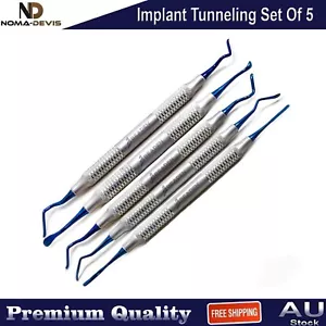 Sinus Lift Tunneling Kit Set OF 5 Dental Implant Elevators Tissue Grafting Tools - Picture 1 of 6
