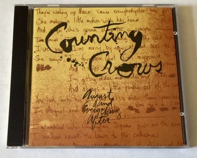 COUNTING CROWS “August & Everything After" CD GEFFEN Records Very Good Condition - Image 1 of 4