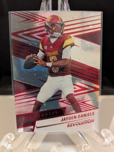 2025 Panini Revolution Red Cosmo Jayden Daniels #1 - COMMANDERS - Picture 1 of 2